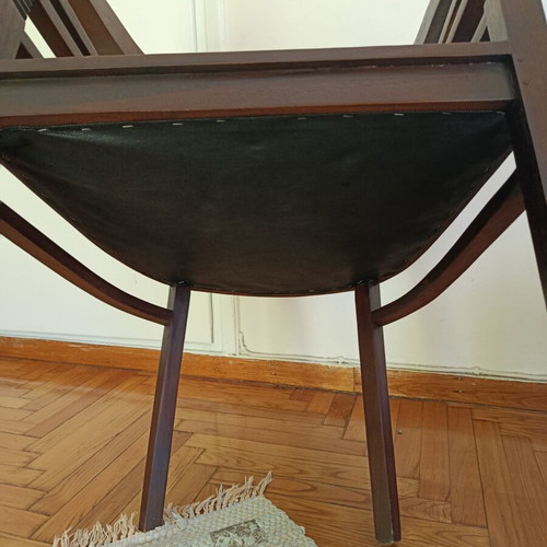 Antique dining set with round table and chairs used