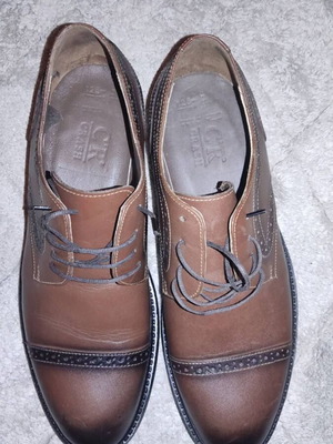 Cr Crash leather shoes like new, brown, size 42