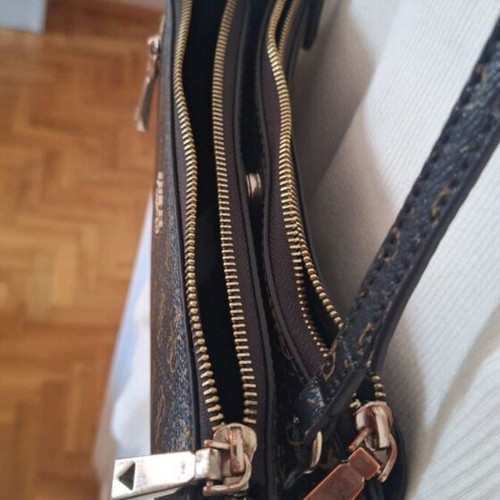 Guess crossbody bag used, brown leather
