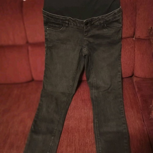 Maternity jeans pack of 2 used, size 40 and elastic black 30/34