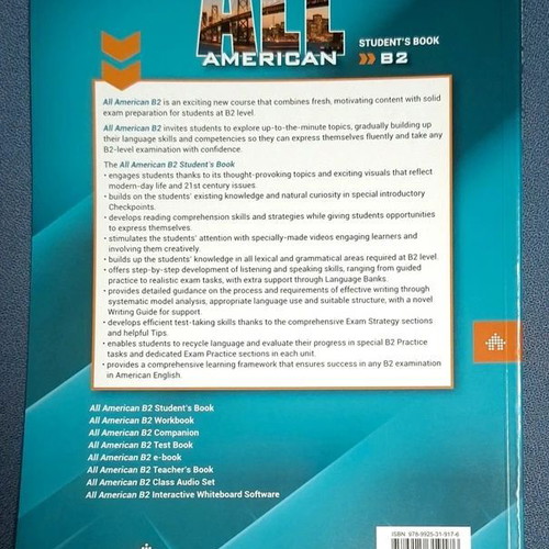 All American B2 Student's Book with Key new, English