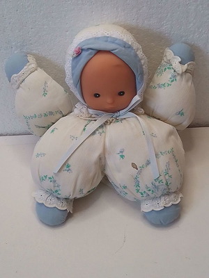 Vintage κουκλάκι doudou poupée bébé tissus Zapf Creation μεταχειρισμένο