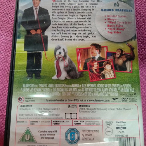 The Shaggy Dog DVD like new, comedy adventure, subbed