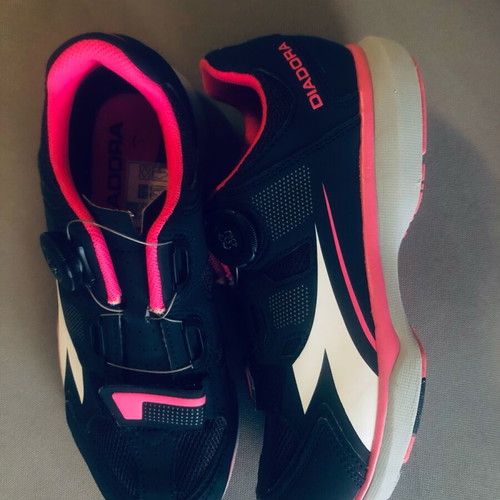 Diadora cycling shoes size 38 like new, black and pink