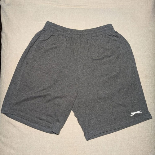 Slazenger men's casual shorts gray medium cotton-polyester like new