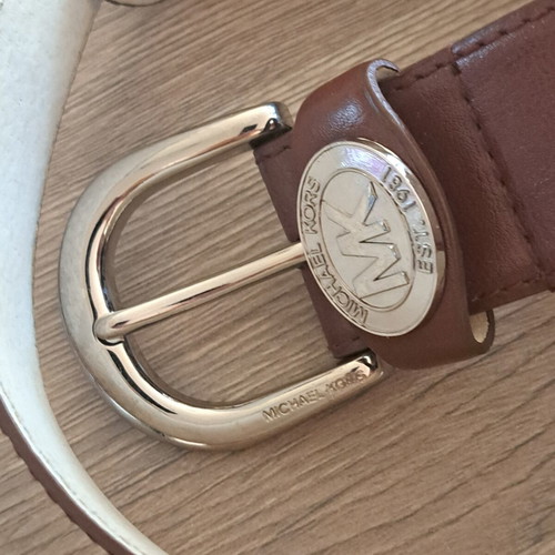 Michael Kors women's leather belt like new, brown, size 100