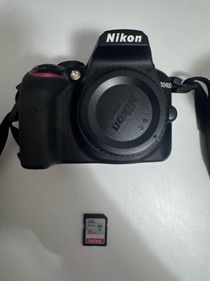 Nikon D3400 DSLR σαν καινούργιο με θήκη, κάρτα μνήμης και φορτιστή