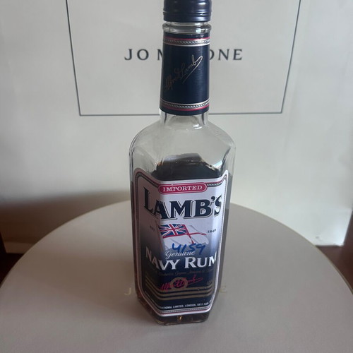 Lamb’s Navy Rum like new with hexagonal bottle