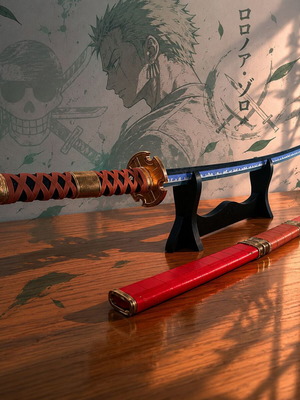 Sandai Kitetsu Katana Roronoa Zoro Inspired 3D Printed New