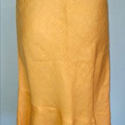 Vintage! "Ofelia" / Orange linen skirt