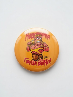 Κονκάρδα "Hulk Hogan" 5,8cm καινούργια