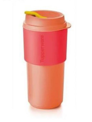 Eco Tupperware cup 490ml for hot and cold drinks, new