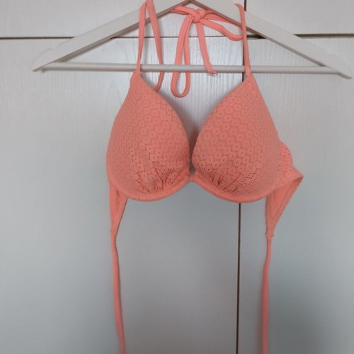 H&M swimsuit used set in coral color, size 38