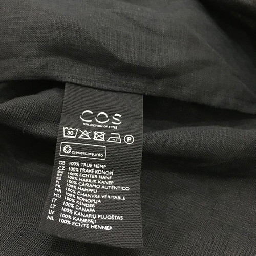 COS linen shirt M black, new