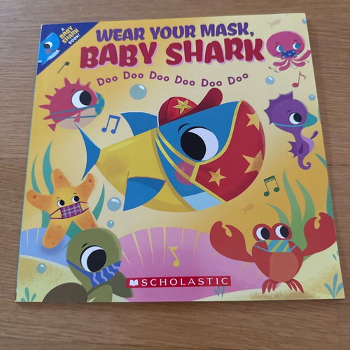 Wear Your Mask, Baby Shark children's book new, English