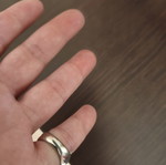 Silver 925 ring like new, solid 18.1mm