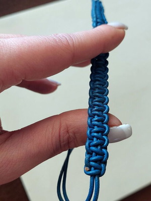 Handmade turquoise leather bracelet