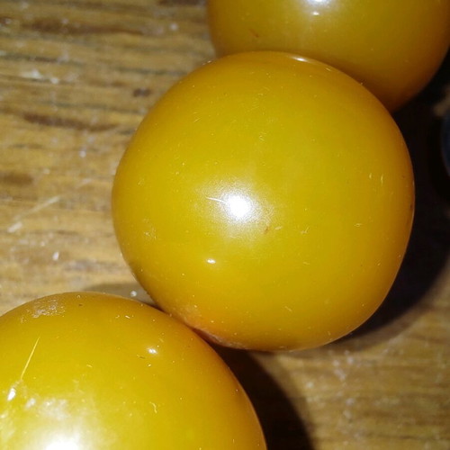 Worry beads used, large heavy bakelite paste komboloi