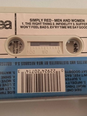 Simply Red Men And Women cassette tape used