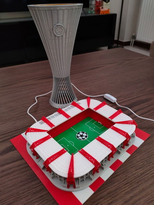 Karaiskakis Stadium Model with LED and Base, new