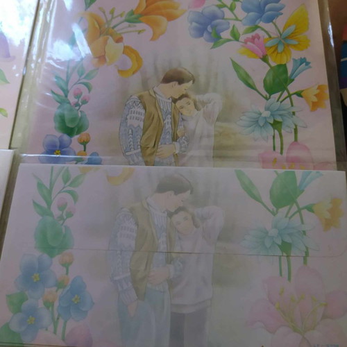 Letterstickers and envelope packs new, 2 pieces