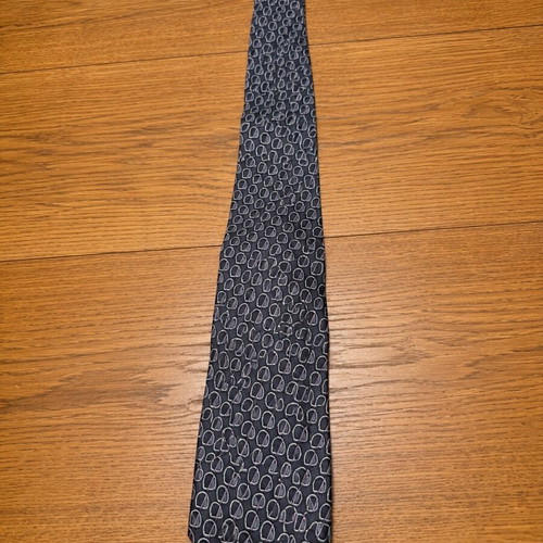 Trussardi silk tie like new, gray