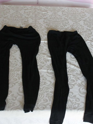 Thermal leggings used, wool, pack of 3