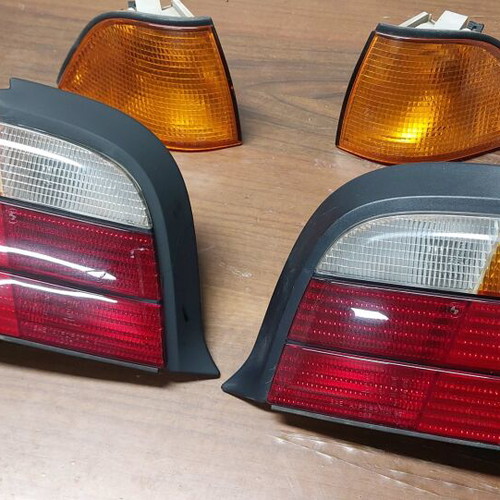 BMW E36 coupe/cabrio rear lights and front orange indicators used, genuine