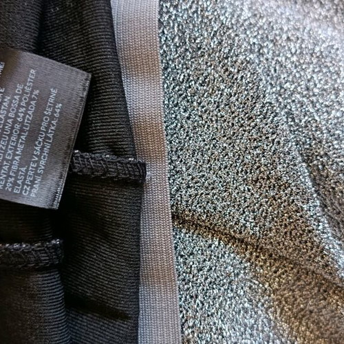 H&M lamé silver pants like new, size XL