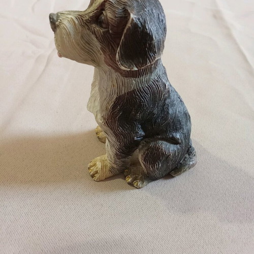 Decorative dog vintage figure used, 11 centimeters