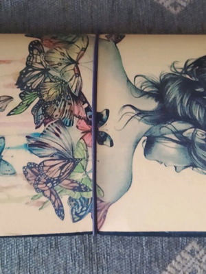 Handmade notebook from recycled paper like new