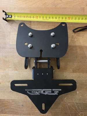 GREF Folding License Plate Holder new