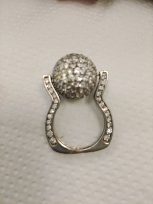 925 silver ring, large size 20.2 mm