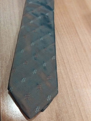 Tie like new, gray and brown