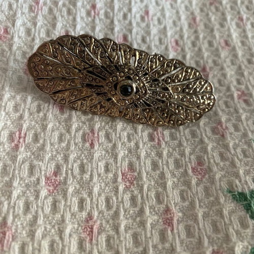 Vintage silver pin used, 80s style