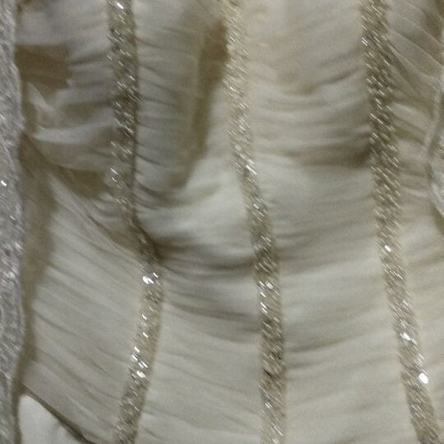 Wedding dress new, strapless satin with handmade lace XXL