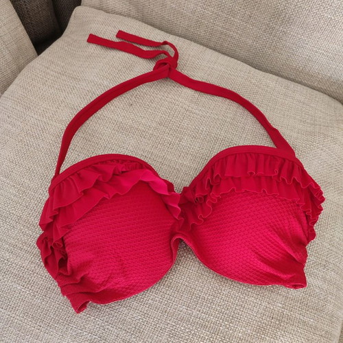 Mariemeili Top Swimsuit 80 C Red New Pin Up Style
