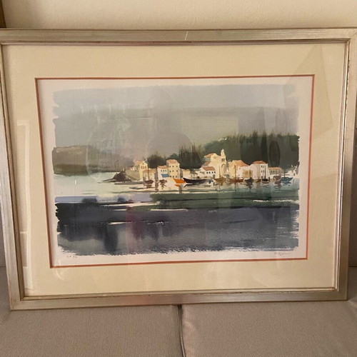 Collectible lithograph by painter Pari Preka like new