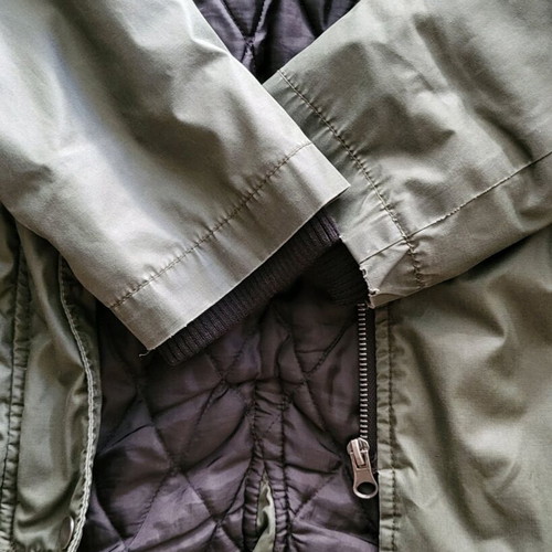 Attrativo vintage jacket with print like new, green, size S-M
