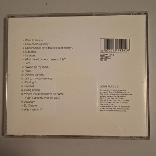 Pet Shop Boys Discography CD used, very good condition