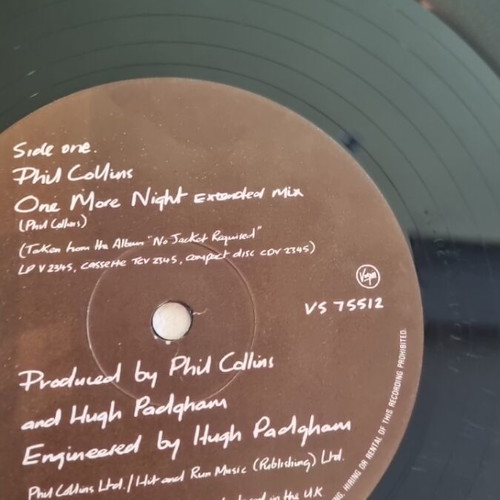 Phil Collins One More Night vinyl used