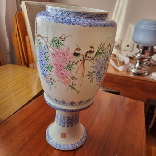 Jingdezhen PRoC porcelain lamp with birds eggshell used
