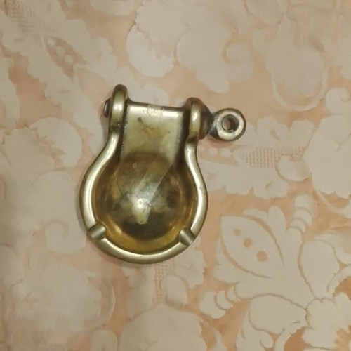 Brass ashtray used, decorative wall-mounted