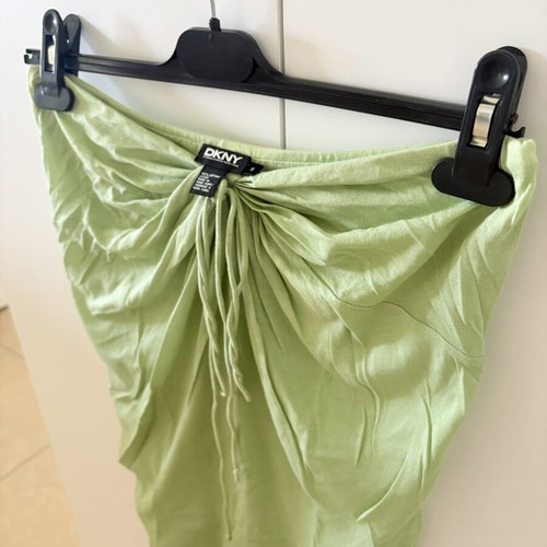DKNY strapless top used, medium, light green