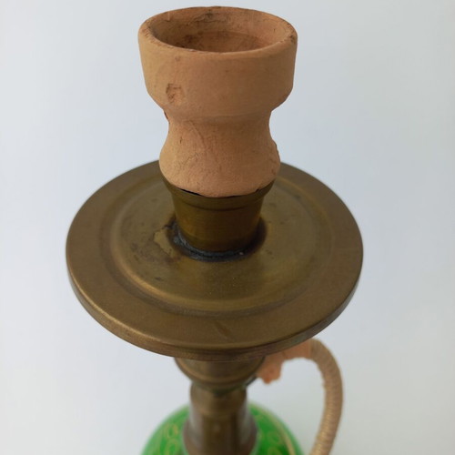 Turkish authentic hookah like new, 90's, glass and brass