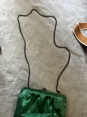 Woman Greek Handmade Handbag used, Achilleas Accessories, green