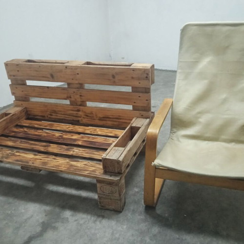 Ikea Pello armchair used with Ikea Lack wenge side table