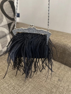 Zara evening shoulder bag new, black and silver