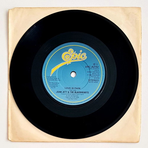 Joan Jett I Love Rock 'n Roll 7" single used, 1982 first UK pressing