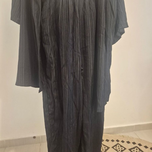 Kimono set with ankle pants like new, black, size S